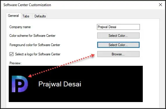 The Best Guide to Customize ConfigMgr Software Center 6 Select a Logo for Software Center