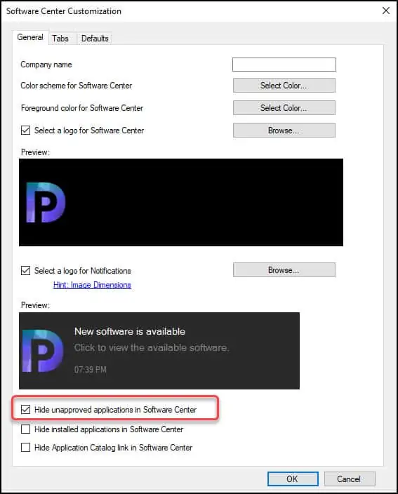 The Best Guide to Customize ConfigMgr Software Center 8 Hide Unapproved Applications in Software Center