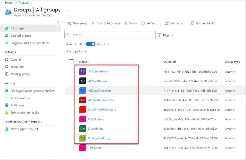 How To Delete Orphaned Groups in Azure AD PowerShell 1 Orphaned Groups in Azure AD