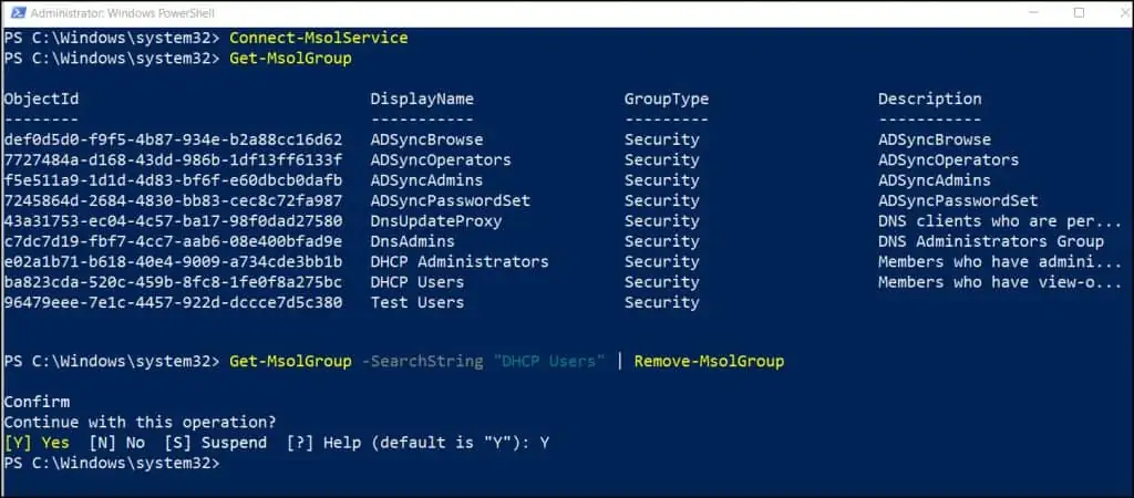 Delete Orphaned Groups in Azure AD PowerShell