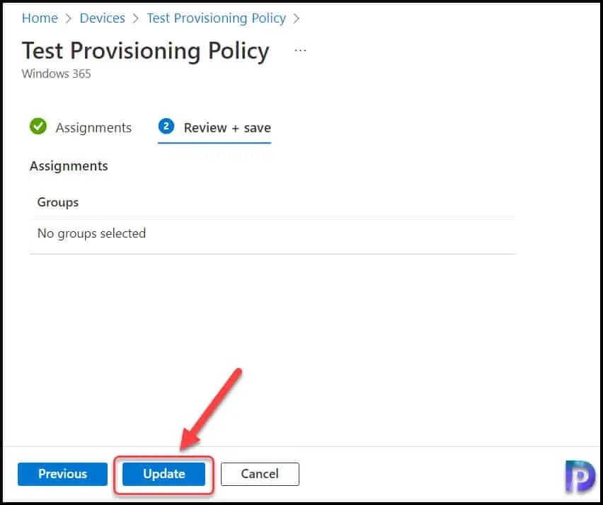 Delete provisioning policies from Cloud PCs in Windows 365 5 Remove Cloud PC Provisioning Policy Assignments