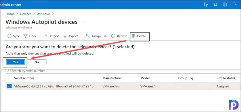 Delete Windows Autopilot Device from Intune and Entra ID 3 Delete Windows Autopilot Device From Intune