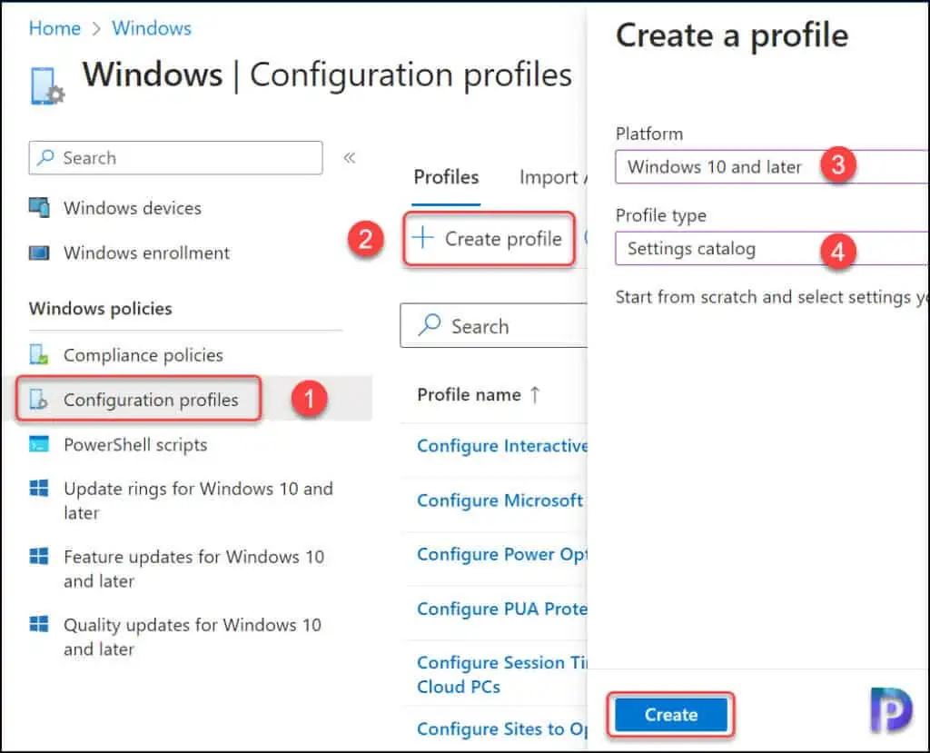 How to Deploy Bitlocker using Intune Settings Catalog 📑 1 Create Configuration Profile in Intune for Bitlocker Deployment