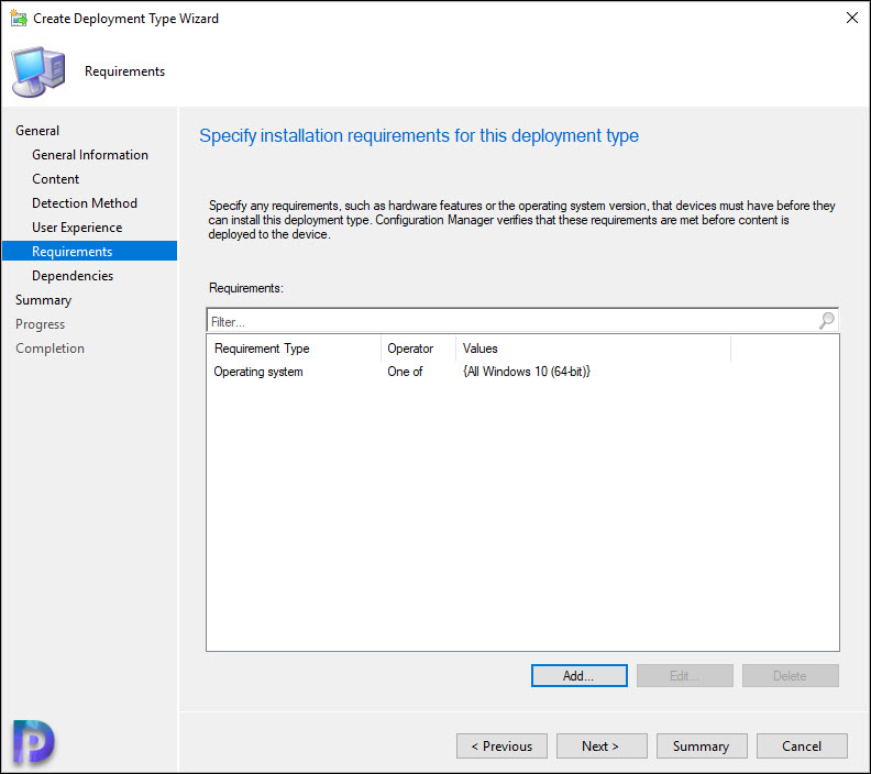 Deploy Microsoft Edge WebView2 Using ConfigMgr 8 Add Requirements