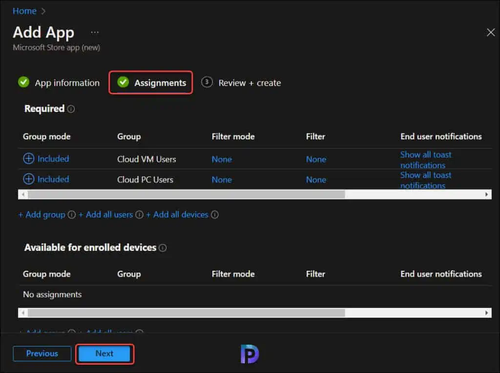 Best Guide to Deploy Microsoft Store Apps using Intune 8 Assign Microsoft Store apps to users and devices