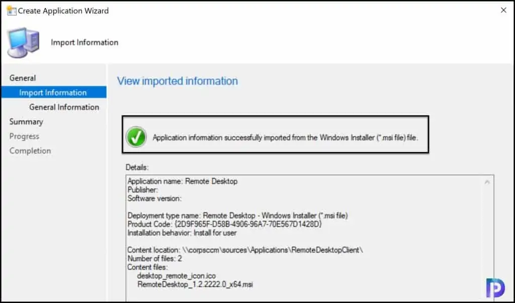 Deploy Remote Desktop Client using SCCM | ConfigMgr 3 Create Remote Desktop Client Application in SCCM