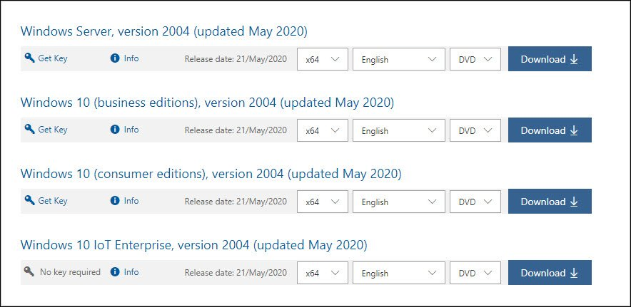 Deploy Windows 10 2004 using SCCM | Configuration Manager 1 Download Windows 10 2004 ISO