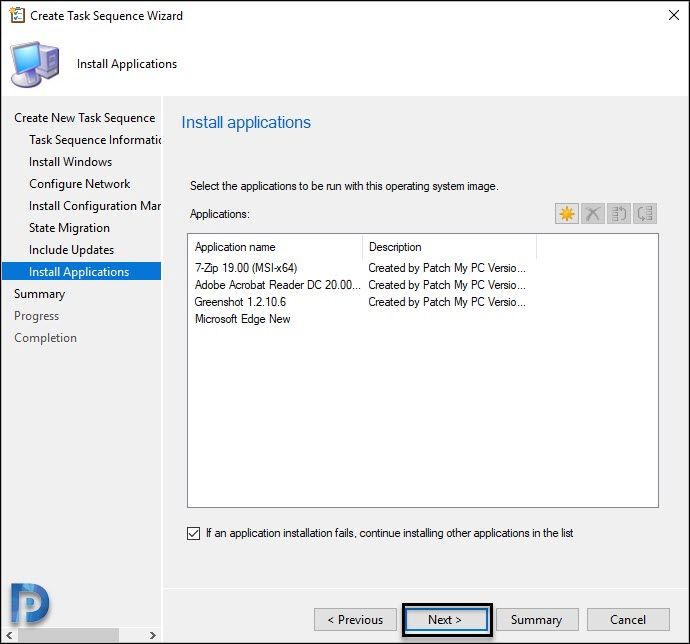 Deploy Windows 10 2004 using SCCM | Configuration Manager 16 Install Applications