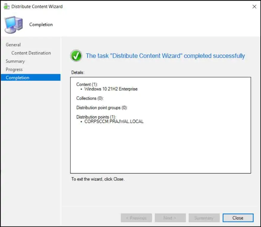 Easy Steps to Deploy Windows 10 21H2 using SCCM | ConfigMgr 10 Distribute Windows 10 21H2 content to Distribution Points
