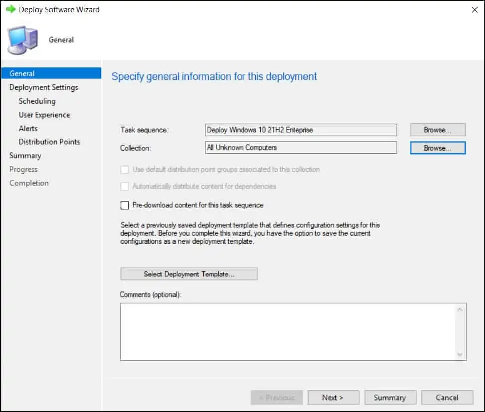 Easy Steps to Deploy Windows 10 21H2 using SCCM | ConfigMgr 22 Deploy Windows 10 21H2 using SCCM - Task Sequence Information