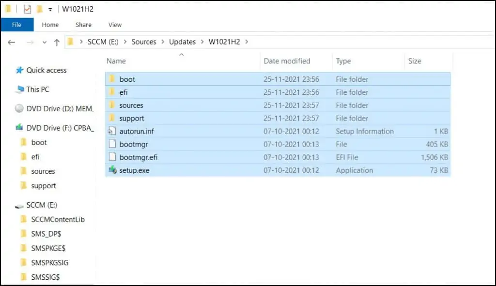 Easy Steps to Deploy Windows 10 21H2 using SCCM | ConfigMgr 3 Extract Windows 10 21H2 ISO