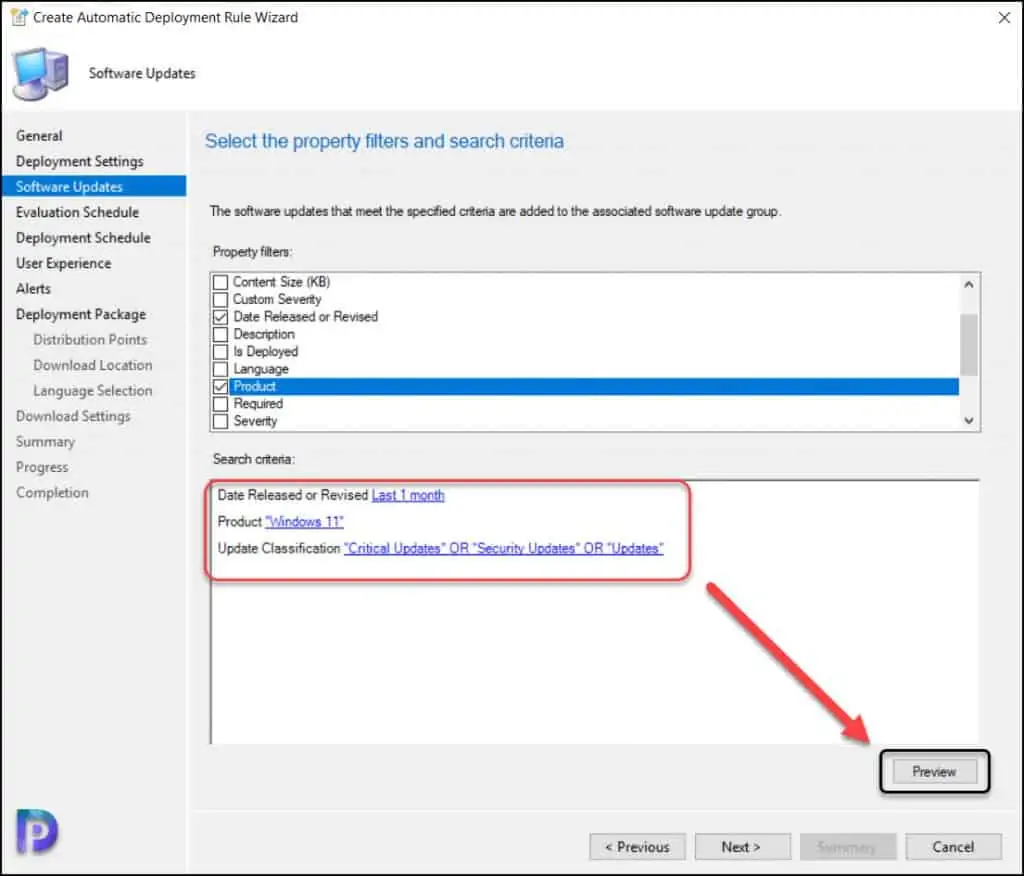 Deploy Windows 11 Updates Using ConfigMgr ADR 5 Windows 11 Updates Criteria