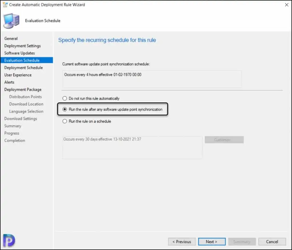 Deploy Windows 11 Updates Using ConfigMgr ADR 7 ConfigMgr ADR Evaluation Schedule