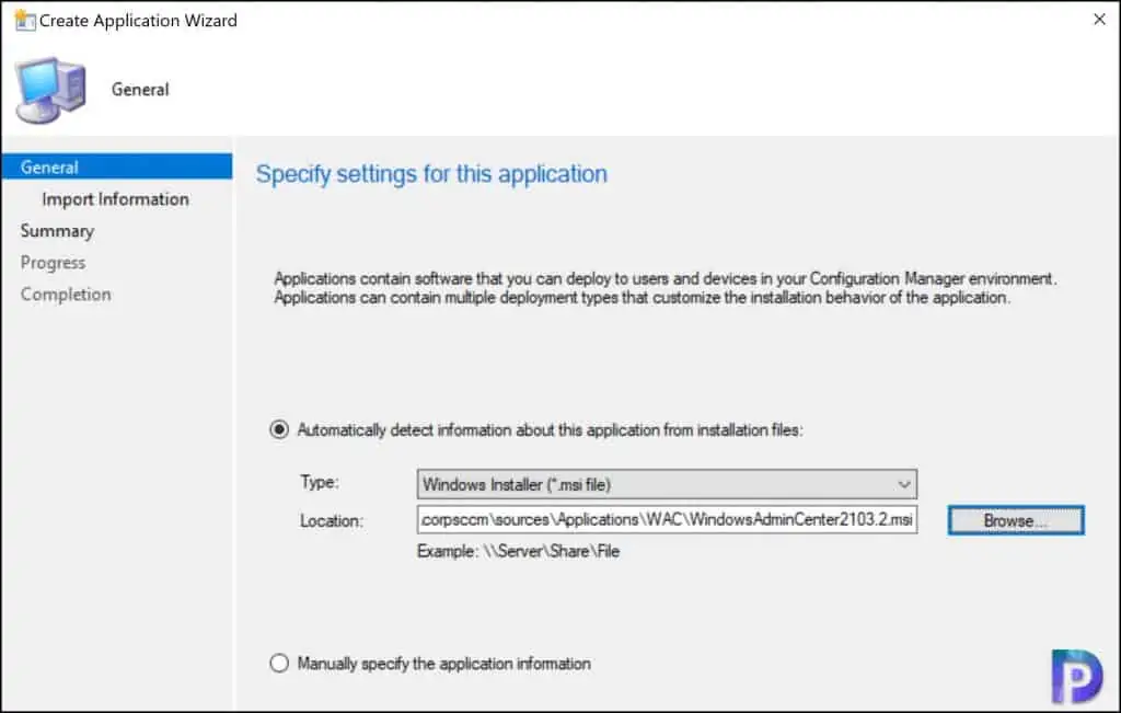 Deploy Windows Admin Center using SCCM | ConfigMgr 2 Add Windows Admin Center Application in SCCM