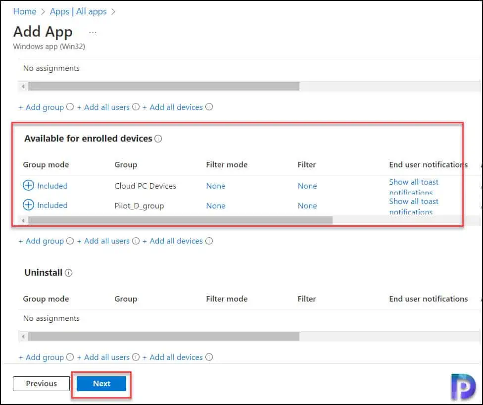Step-by-Step Guide to Deploy WinSCP using Intune (Win32 App) 13 Assign WinSCP Win32 App to Groups