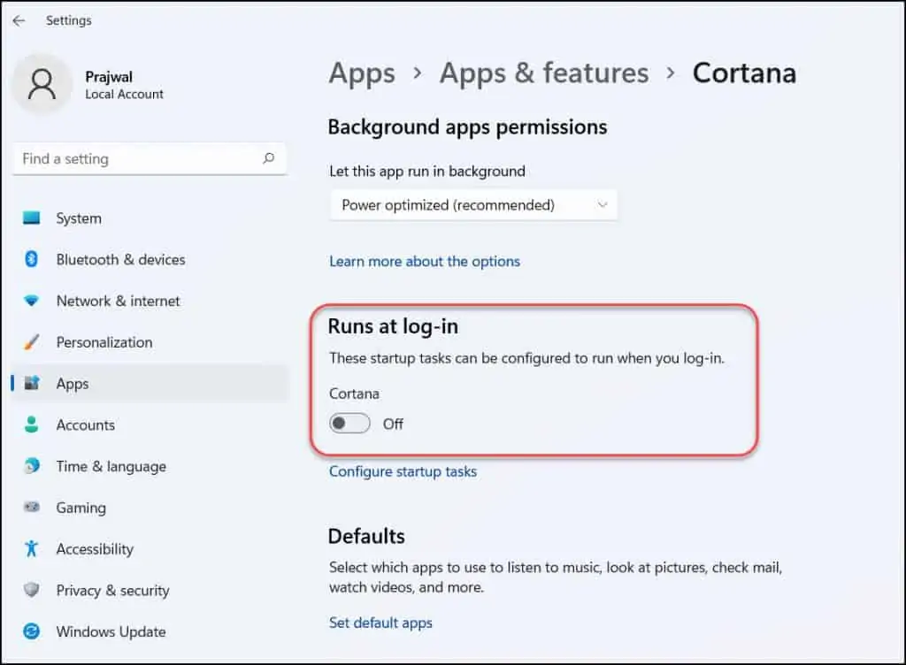 6 Best Ways to Disable Cortana in Windows 11 4 Turn off Cortana from Windows 11 Settings
