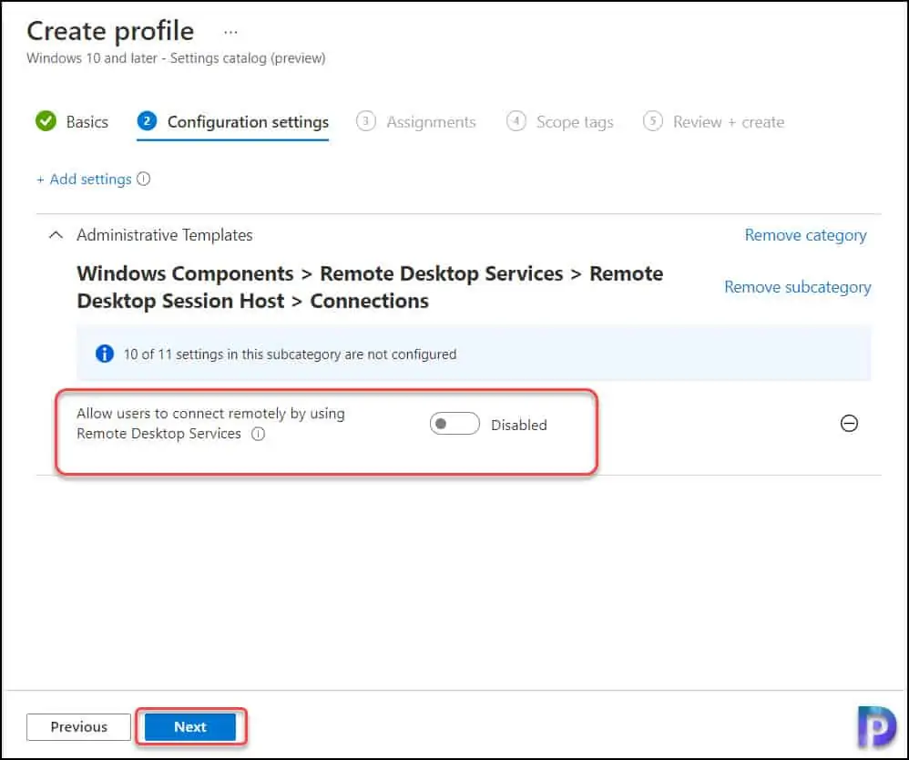 Enable/Disable Remote Desktop Access using Intune 6 Allow users to connect remotely by using Remote Desktop Services