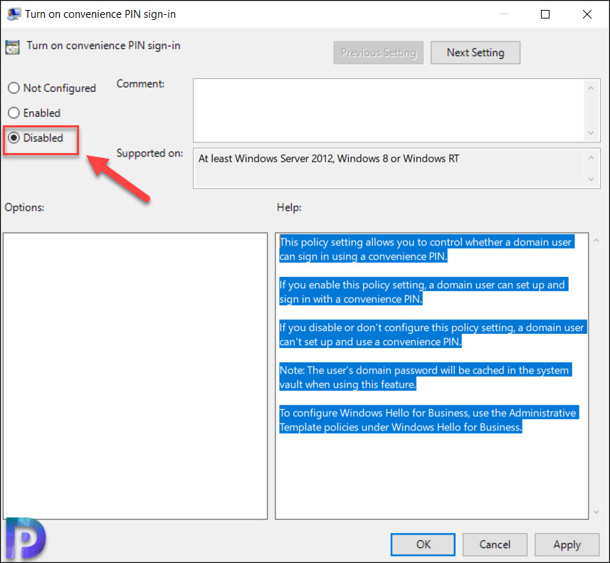 Disable Windows Hello Using Group Policy 2 Disable Windows Hello Using Group Policy