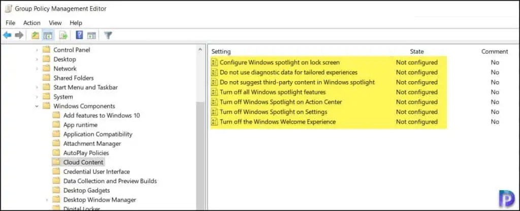 4 Unique Ways to Disable Windows Spotlight 3 Disable Windows Spotlight using Group Policy