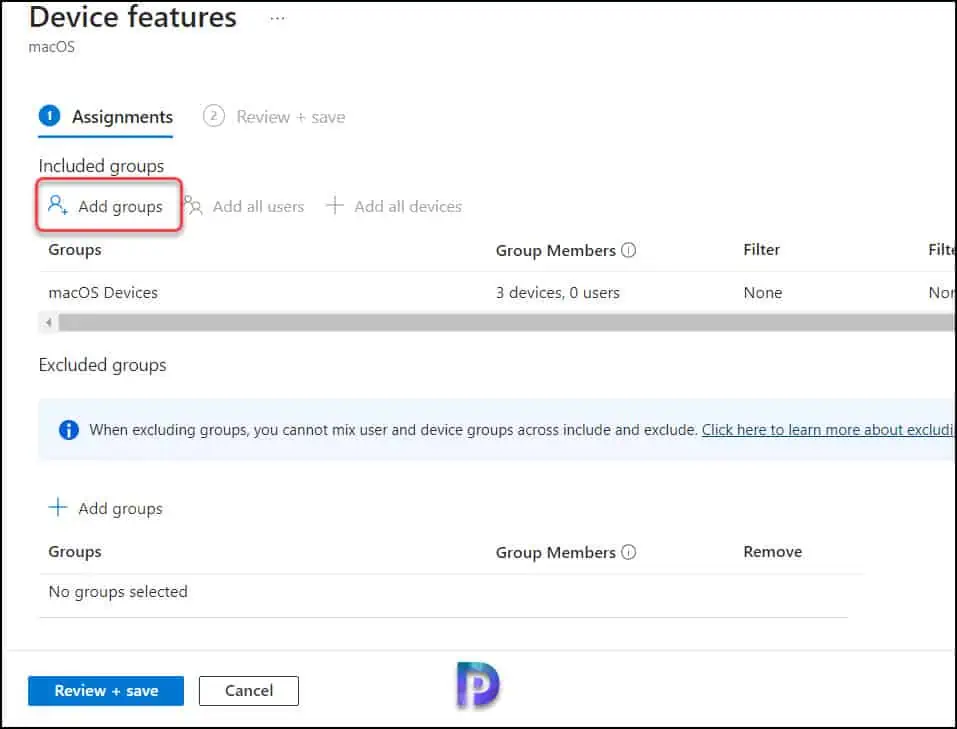 Display Lock Screen Message for MacOS Users using Intune 5 macOS Lock Screen Message Policy Assignments in Intune