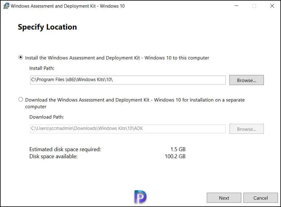 Install ADK for Windows Server 2022