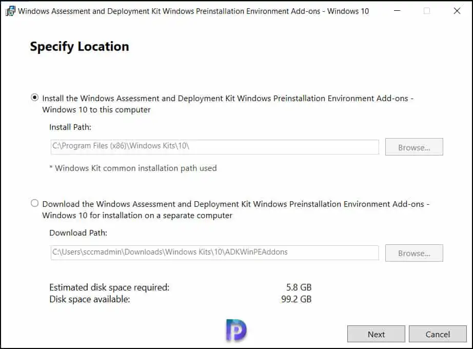 Download and Install ADK for Windows Server 2022 6 Install Windows PE Add-on for Server 2022