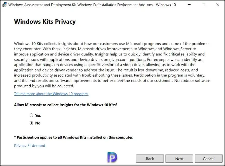 Download and Install ADK for Windows Server 2022 7 Install Windows PE Add-on for Server 2022