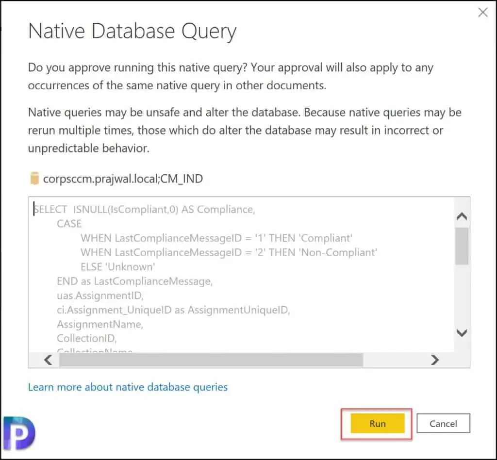 Download Power BI Reports from Community Hub Free 7 Native Database Query