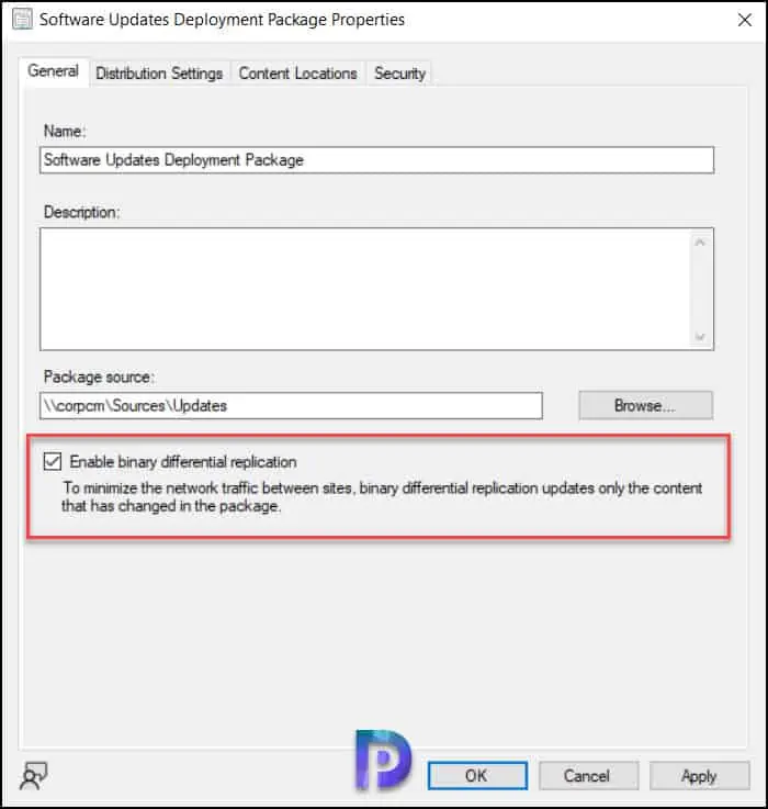 How to Enable Binary Differential Replication in SCCM 3 Enable Binary Differential Replication for Software Update Package