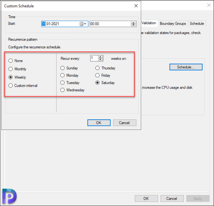 How to Enable Content Validation in SCCM on DP 2 Schedule Content Validation