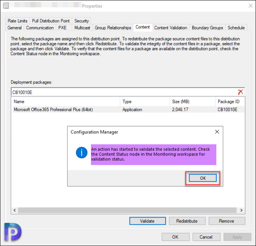 How to Enable Content Validation in SCCM on DP 5 Manually Validate Content