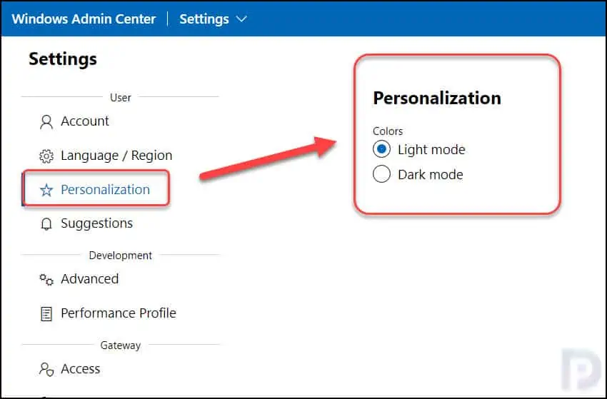 How To Enable Dark Mode for Windows Admin Center 3 Enable Dark Mode for Windows Admin Center