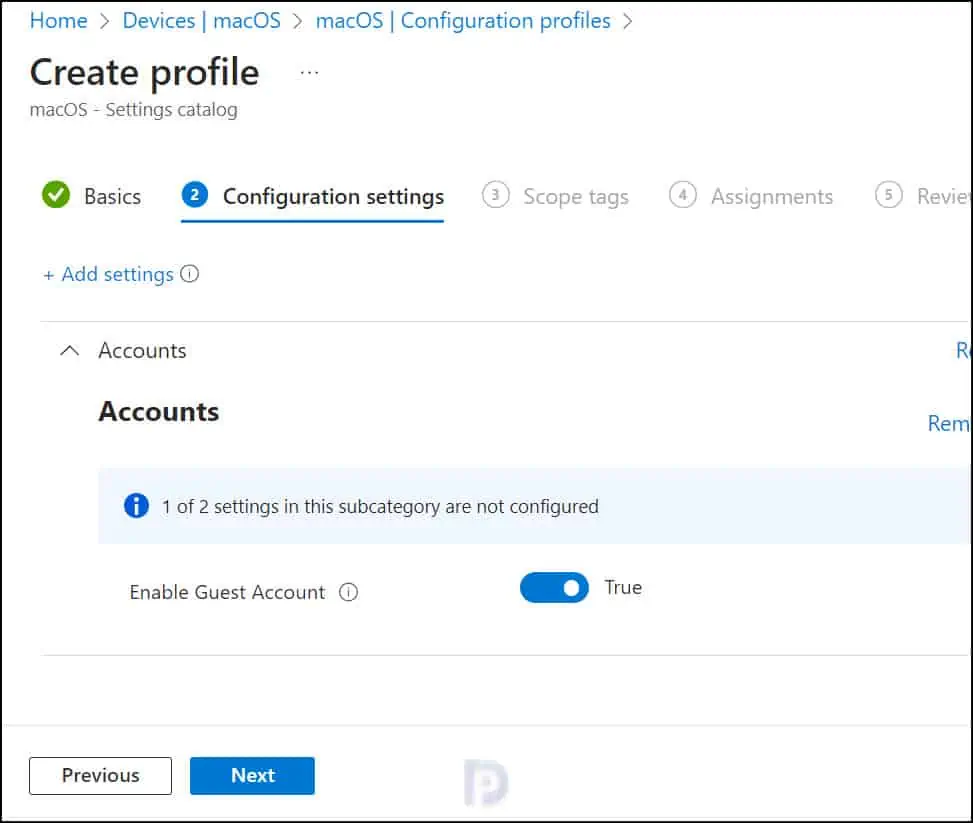 Enable Guest Account on MacOS using Intune 4 Enable Guest Account on MacOS using Intune