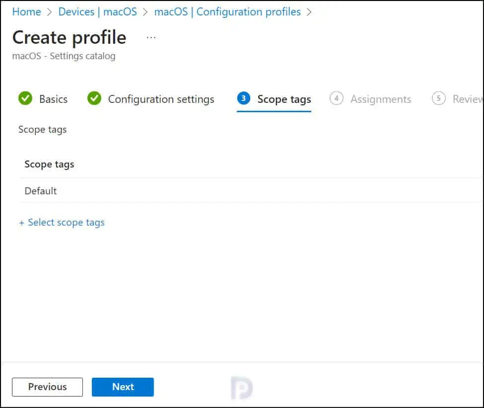 Enable Guest Account on MacOS using Intune 5 Specify Scope Tags in Intune