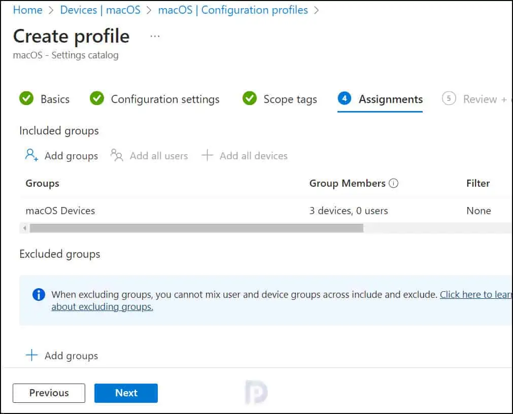 Enable Guest Account on MacOS using Intune 6 Intune Profile Assignments