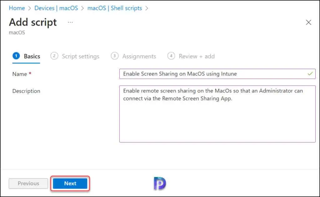 How to Enable Screen Sharing on MacOS using Intune 2 Enable Screen Sharing on MacOS using Intune