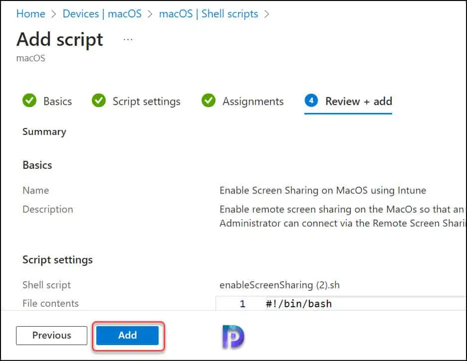 How to Enable Screen Sharing on MacOS using Intune 5 Enable Screen Sharing on MacOS using Intune