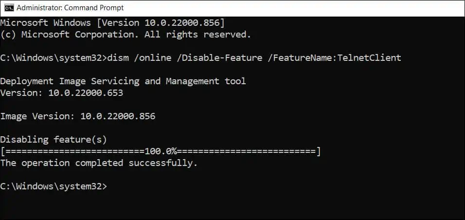 How to Enable Telnet on Windows 11 | Disable Telnet 7 Uninstall Telnet using Command Prompt (CMD)