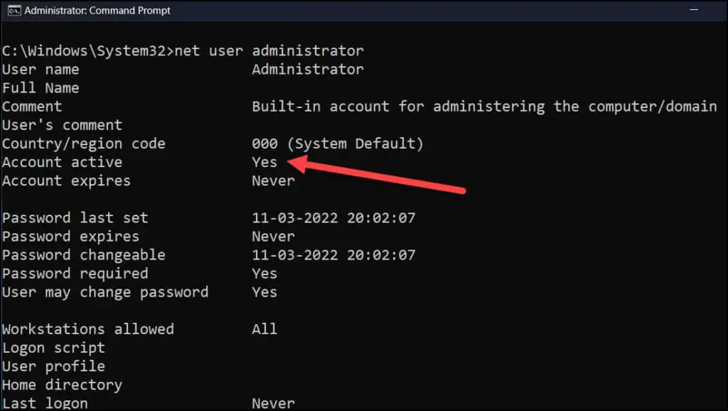 4 Best Ways to Enable Windows 11 Administrator Account 4 Windows 11 Administrator Account Enabled