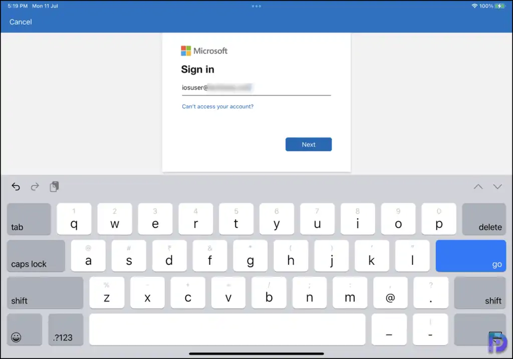 Best Guide to Enroll iOS iPadOS devices in Microsoft Intune 12 Sign in to Intune Company Portal