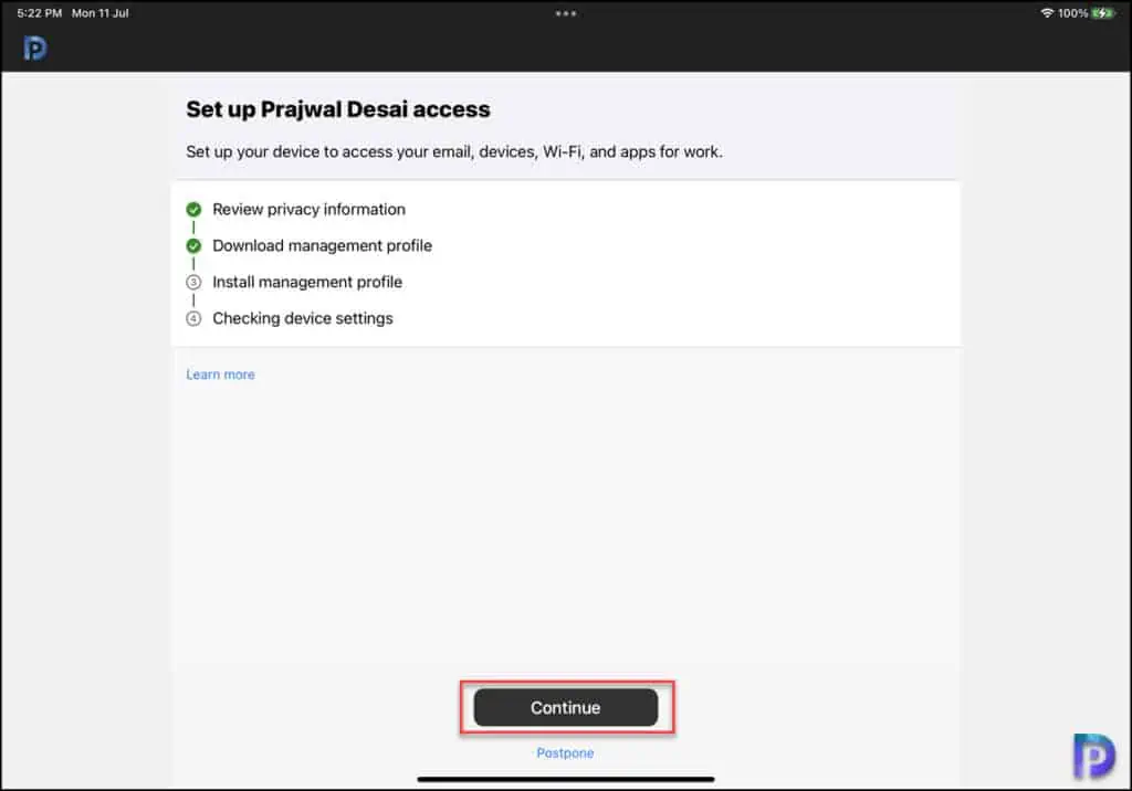 Best Guide to Enroll iOS iPadOS devices in Microsoft Intune 18 Download Management Profile