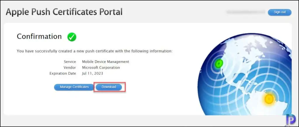Best Guide to Enroll iOS iPadOS devices in Microsoft Intune 7 Download Apple MDM push certificate