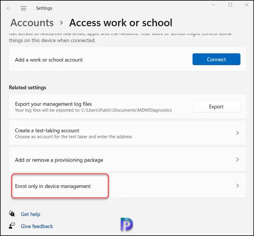 Enroll Windows 11 Devices in Intune with 2 Easy Methods 6 Windows 11 enrollment in Intune using Settings App