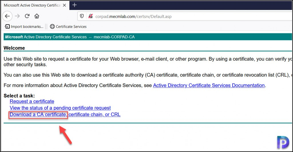 2 Easy Ways to Export Root CA Certificate for ConfigMgr 3 Request the Root Certification Authority Certificate from the Web Enrollment Site