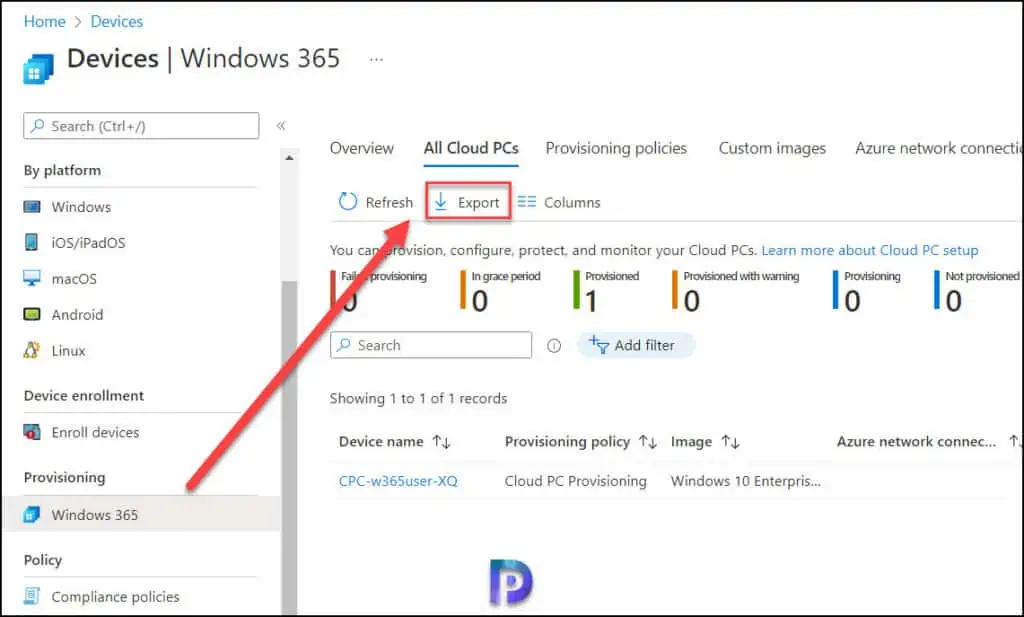 Export Windows 365 Cloud PC Details from Intune Portal 1 Export Windows 365 Cloud PC Details from Intune