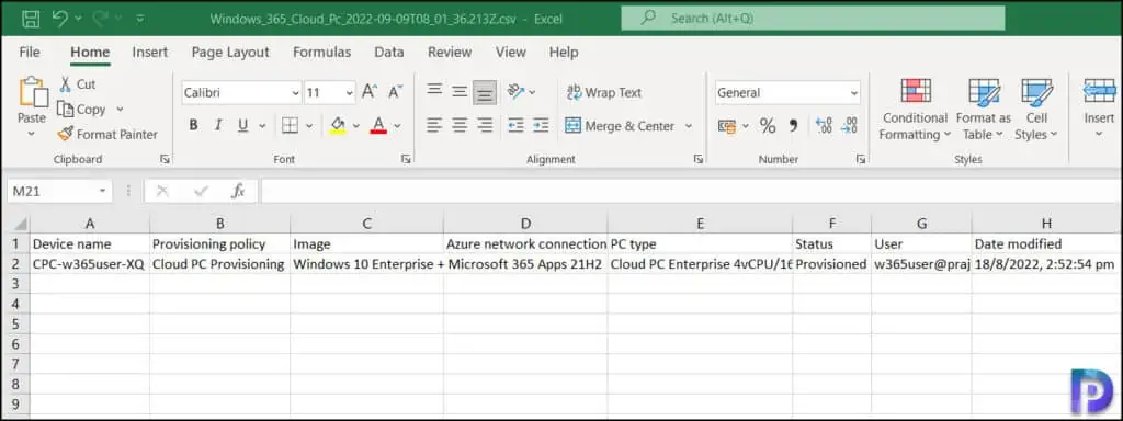 Export Windows 365 Cloud PC Details from Intune Portal 2 Export Windows 365 Cloud PC Details from Intune