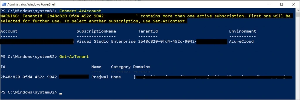 3 Better Ways To Find Azure Tenant ID 4 Find Azure Tenant ID with PowerShell
