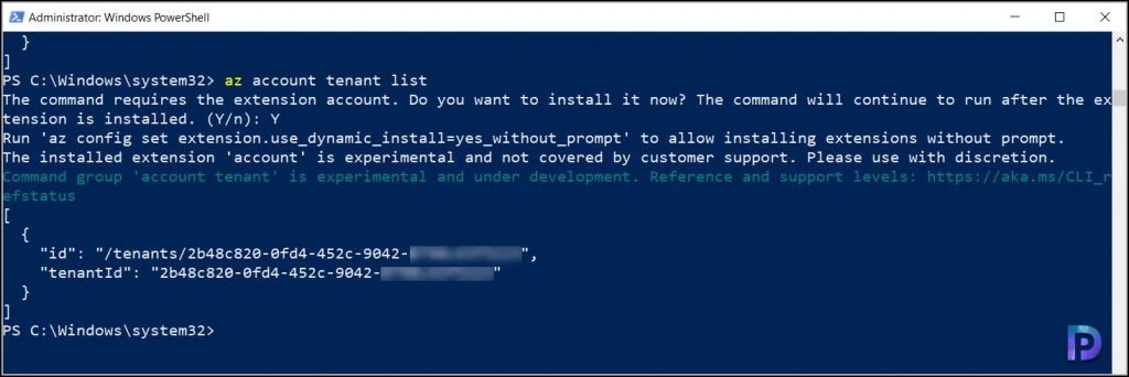 3 Better Ways To Find Azure Tenant ID 5 Find Azure Tenant ID with CLI