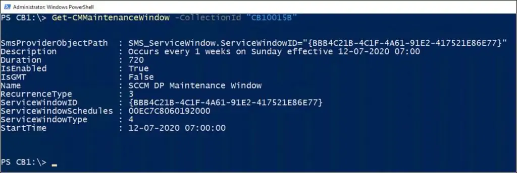 3 Ways to Find SCCM Maintenance Windows for a Computer 4 Get-CMMaintenanceWindow