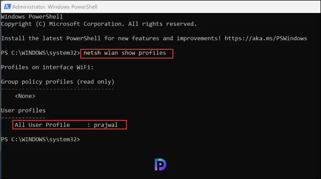 2 Ways to find Wi-Fi password in Windows 11 7 Show list of Wi-Fi network connections